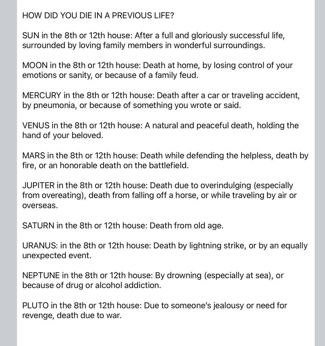ScorpioLisaM's tweet photo. #astrologer #astrology #astrologicalhouses #previouslife #reincarnation #planets #planetsinthehouses #natalchart #birthchart https://t.co/P0838cxsga