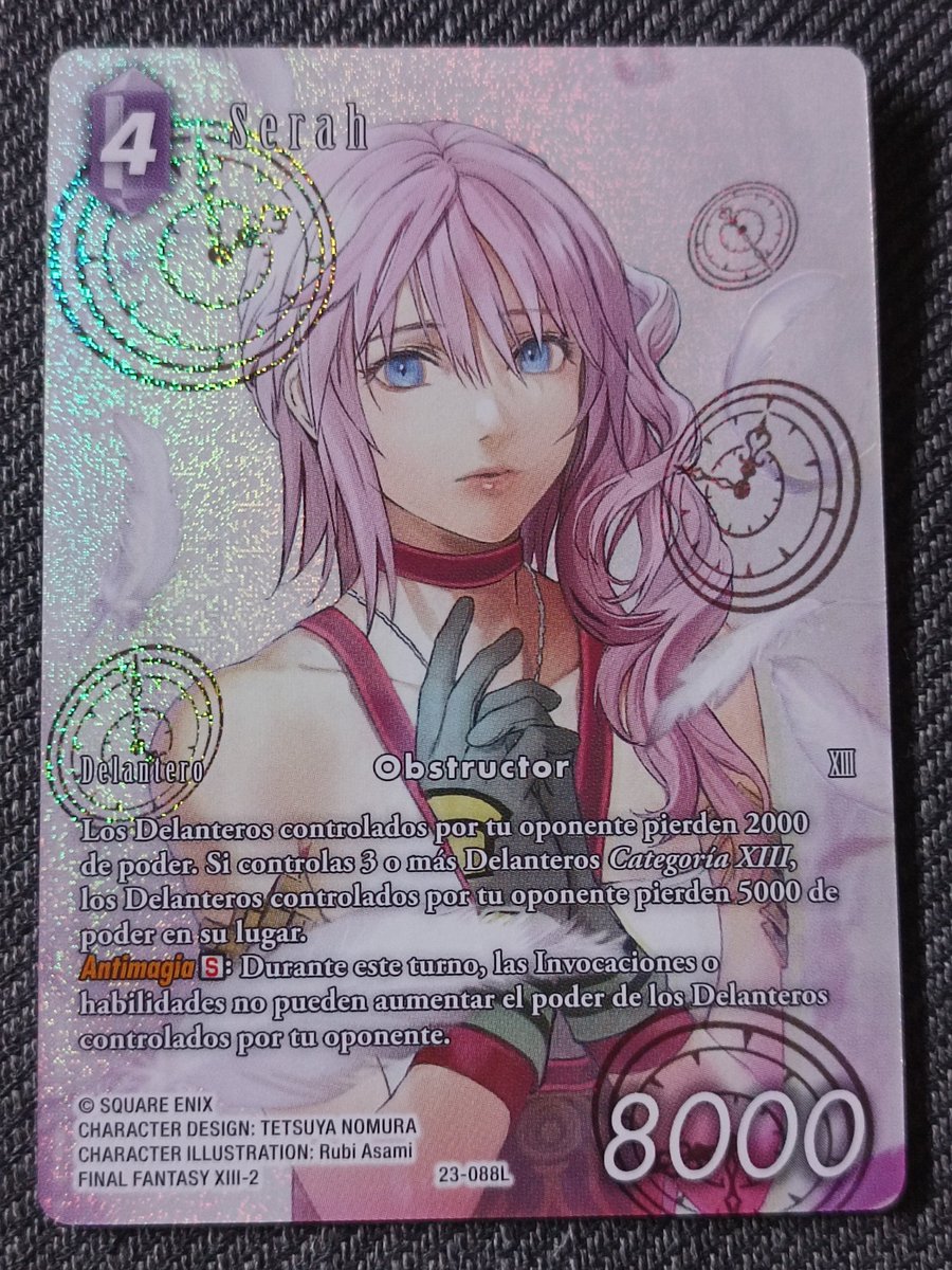 nanakisnake's tweet image. Hacía tiempo que no sacaba justo la FA que quería del set 😻 #FFTCG #FF13