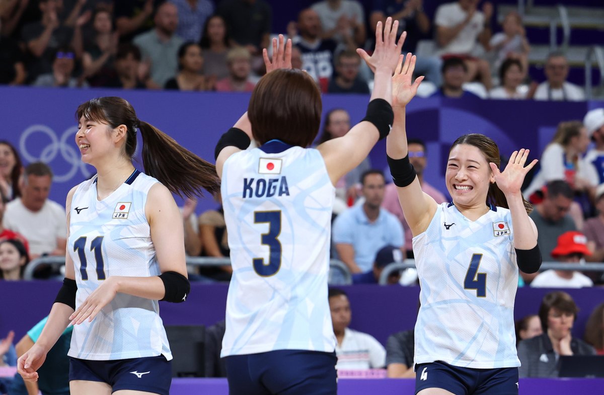 gorin's tweet photo. #パリ2024 バレーボール 女子🏐
日本代表は予選ラウンド第3戦、ケニア代表にストレート勝ち👏

日本 3 - 0 ケニア

@JVA_Volleyball
#パリ2024 #オリンピック https://t.co/jOHF2rL9T1