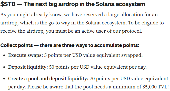 PedroALPHAA's tweet photo. There are three ways to accumulate points: 

Execute swaps: 5 points per USD swap.
Deposit liquidity: 50 points per USD per day
Create a pool and deposit liquidity: 70 points per USD per day

Additionally, we might see them on the JUP LFG launchpad soon. Being early now could pay off