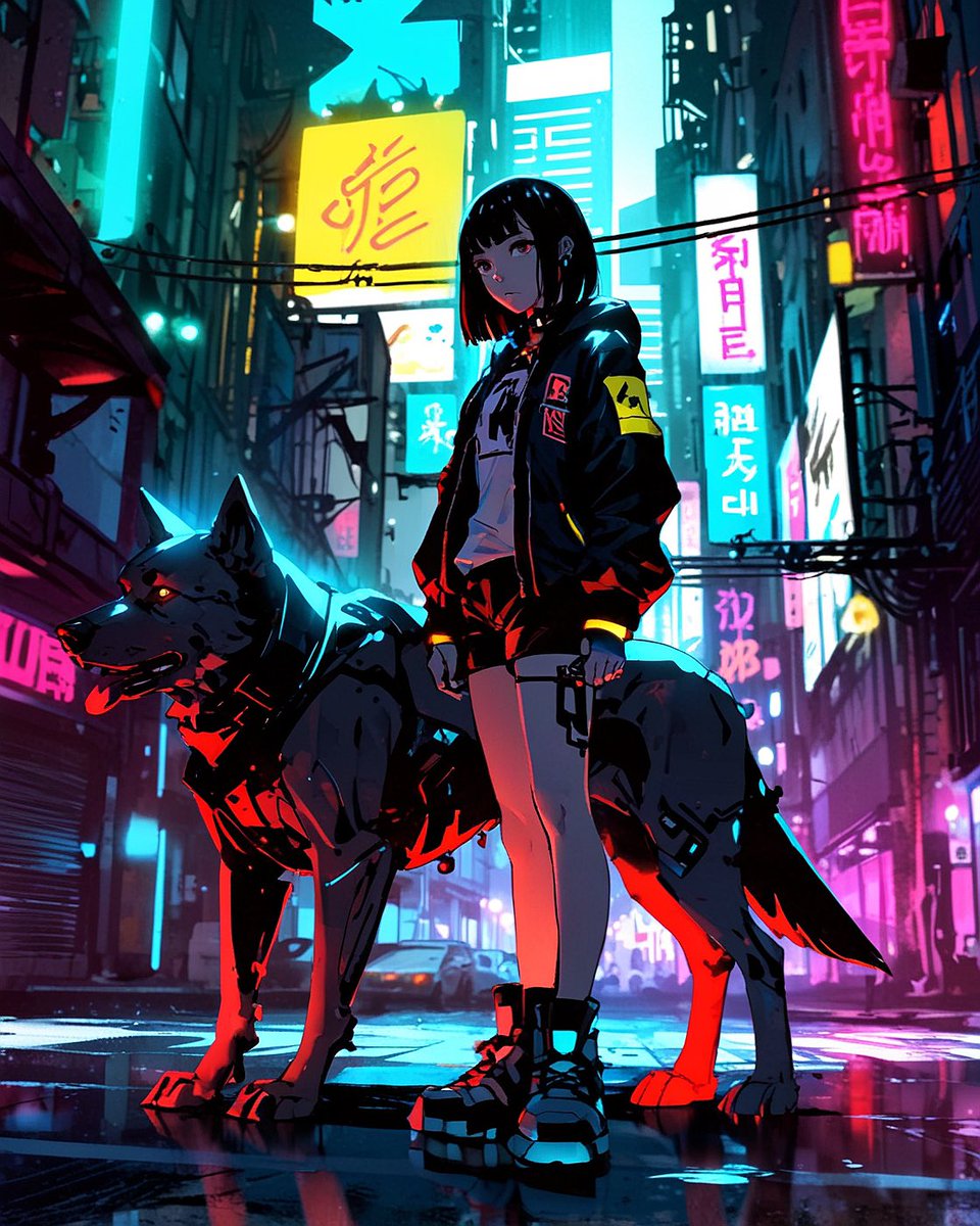 nashu_web's tweet photo. “何か用?この子お腹が空いてるの。”
#AIart #AIイラスト #CyberDogs https://t.co/3ldWPZIMZ4
