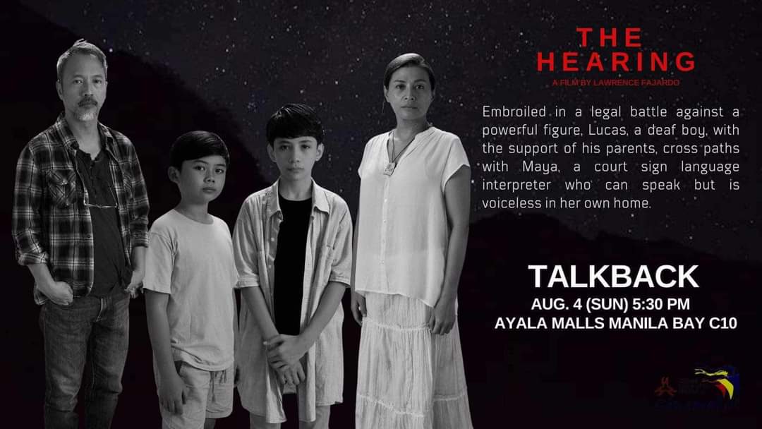 MissMyleneDizon's tweet photo. Talkback tomorrow after the 530p screening. Cinema 10, @ayalamalls Manila Bay. #CinemalayaXX #Cinemalaya2024 https://t.co/dEMMjpLbyn