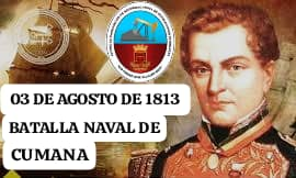 GNB_Petrolera's tweet photo. #03Ago Batalla Naval de Cumaná (1813), Como parte de la Campaña de Oriente, se desarrolla la batalla en la que el entonces Coronel Santiago Mariño y sus tropas condujeron a la liberación de todo el territorio oriental de Venezuela.. https://t.co/XiYdZcwuT7