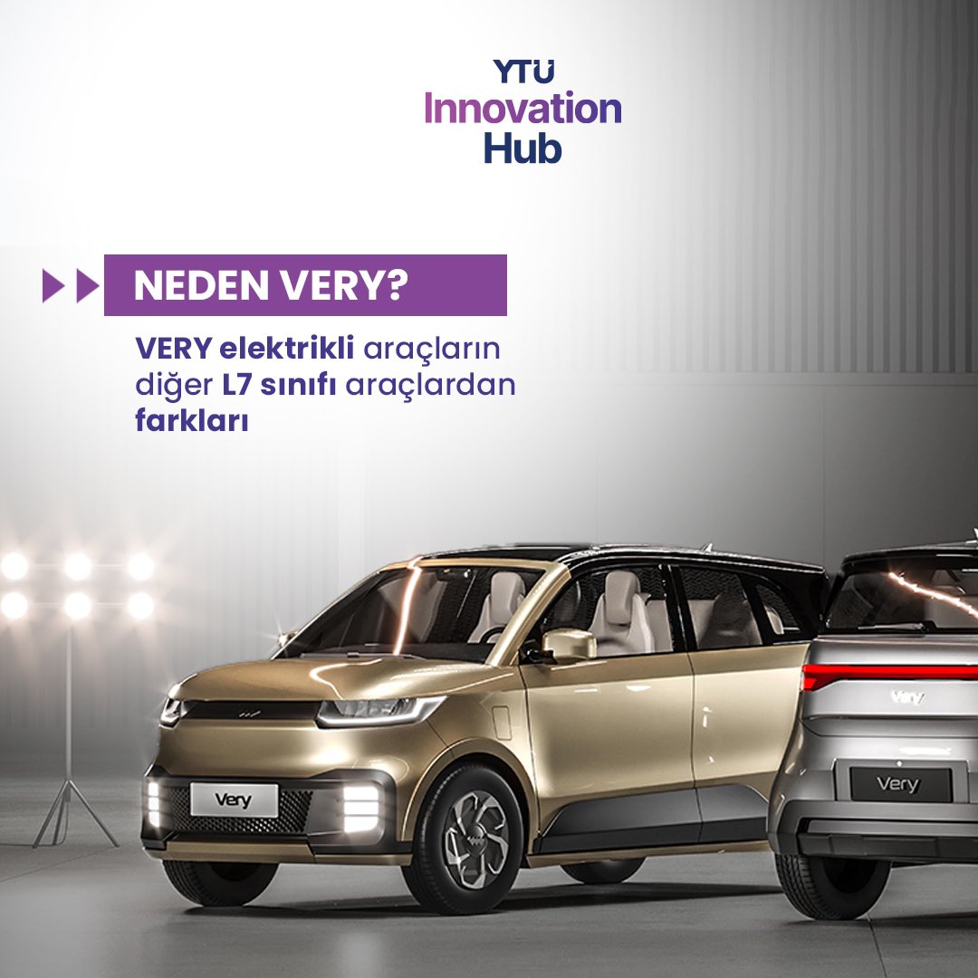 YTÜ Teknopark’ta tamamen Türk mühendis ve tasarımcılardan oluşan “EVRY” ekibi tarafından geliştirilen Yeni Nesil Elektrikli Otomobil 🚗⚡çok yakında markette yerini alacak. 
Araştırma, inovasyon ve teknoloji ekosistemimizi mutlaka ticarileştirme ile sonuçlandırıyoruz.
