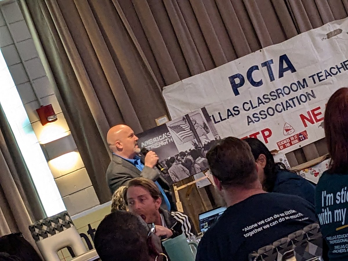 <a href="/FloridaEA/">Florida Education Association</a> prez <a href="/andrewsparfea/">Andrew Spar</a> kicks off <a href="/PCTA_PESPAunion/">PCTA & PESPA</a> Rep School!