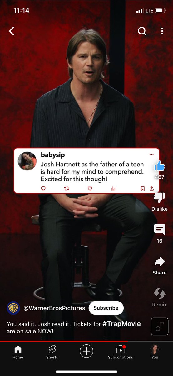 britrose3's tweet image. I found out last night that my tweet was used in a promo video for Trap where Josh Hartnett responds to tweets, and I have been freaking out ever since!! Mine is the last one in the video. I can die peacefully now 😂
#horrorfam #filmtwt