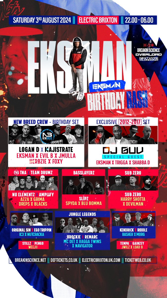 Listening to this warming up for tonight’s Birthday Bash! What a set 🔥🔥🔥

FRICTION &amp; EKSMAN ( UNRELEASED SET, WESTFEST 2014) by Eksman on #SoundCloud 
on.soundcloud.com/KazCUCGdw4nrCk…