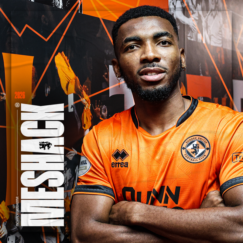 dundeeunitedfc's tweet photo. 🇳🇬 Our tenth recruit of the window 

#DUFC are delighted to announce the signing of Meshack Ubochioma from OTP Bank Liga outfit Zalaegerszegi TE ⚡️

📝 The Nigerian winger arrives on a two-year deal, with a club-held option of an additional year