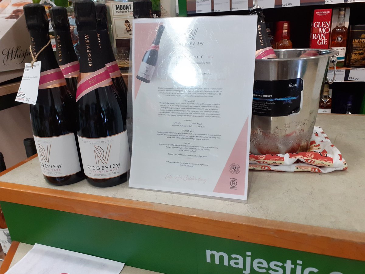Majestic Wokingham (@majesticwok) on Twitter photo We have the Fitzrovia English sparkling rosé from our friends at <a href="/RidgeviewWineUK/">Ridgeview Wine</a> open. A lovely red apple, cherry and sherbert treat perfect for a glass in the garden.
#englishwine #Wokingham #crowthorne #finchampstead #winnersh #bracknell We have the Fitzrovia English sparkling rosé from our friends at <a href="/RidgeviewWineUK/">Ridgeview Wine</a> open. A lovely red apple, cherry and sherbert treat perfect for a glass in the garden.
#englishwine #Wokingham #crowthorne #finchampstead #winnersh #bracknell