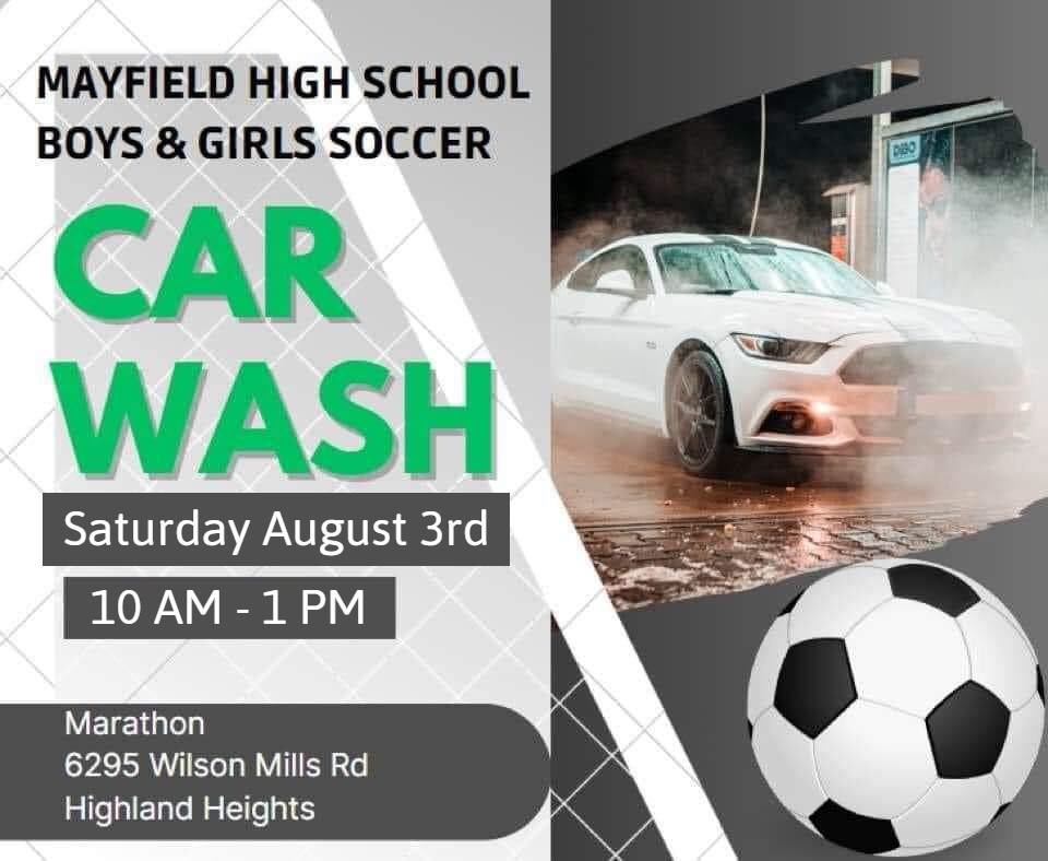 Come support MHS soccer today as we begin our fundraising for the season! ⚽️💚🖤