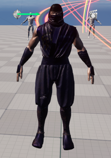 mimozant88's tweet photo. UE5 ninja この忍者は敵としては良いかも。でもなんか変なのでさらにもう1体頑張ろうと思った次第。　「右京都～～　秘術有」とは　某巻物の1部の文言である。某忍者の書で東洞院(現京都）ある場所に秘密の何かがあるとの記述　だが出典を忘れた　どれだったか　万川集海ではなかった気がする探そう https://t.co/j2xpR9co6t