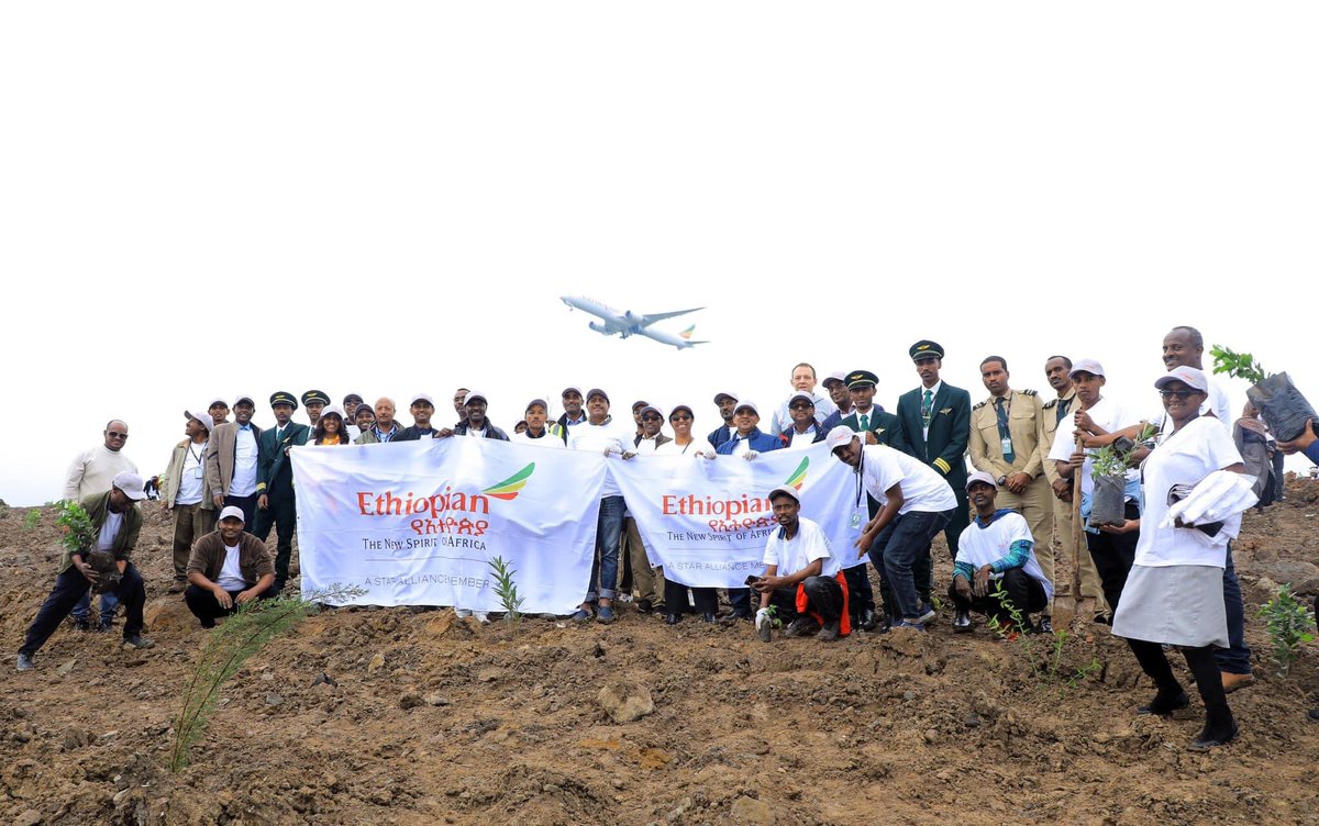 flyethiopian's tweet photo. Ethiopian Airlines supports a long-term strategy to reduce the impact of its environmental footprint by operating a young, modern, and efficient fleet, incorporating sustainable aviation fuel (SAF) into its operations, thereby significantly reducing carbon emissions… https://t.co/H5blSSNTny