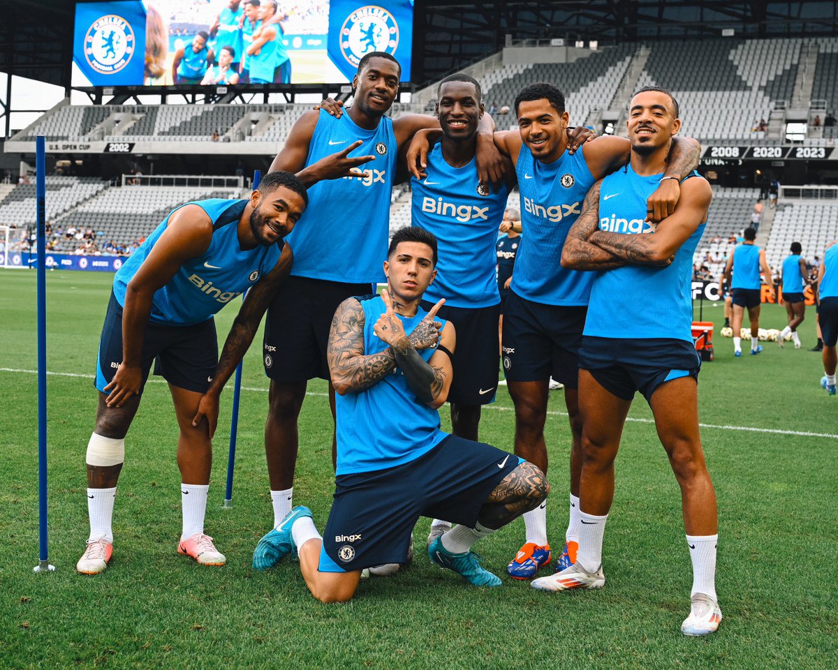 ChelseaFC's tweet photo. Training in Columbus. 📸

#BluesInTheUSA https://t.co/C9lbRrfbqg
