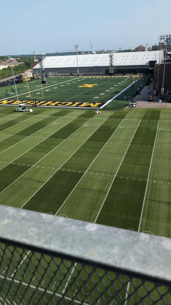 Jason DeMink CSFM (@mowdaddy53) on Twitter photo Kentucky Bluegrass still looking great going into the first weekend of football camp. Thanks to all the people that help make this field grow /Go! <a href="/MichiganSFMA/">Michigan SFMA</a> <a href="/FieldExperts/">SFMA</a> #GoBlue #GC4L <a href="/michigangrounds/">UM Grounds Crew</a> Kentucky Bluegrass still looking great going into the first weekend of football camp. Thanks to all the people that help make this field grow /Go! <a href="/MichiganSFMA/">Michigan SFMA</a> <a href="/FieldExperts/">SFMA</a> #GoBlue #GC4L <a href="/michigangrounds/">UM Grounds Crew</a>