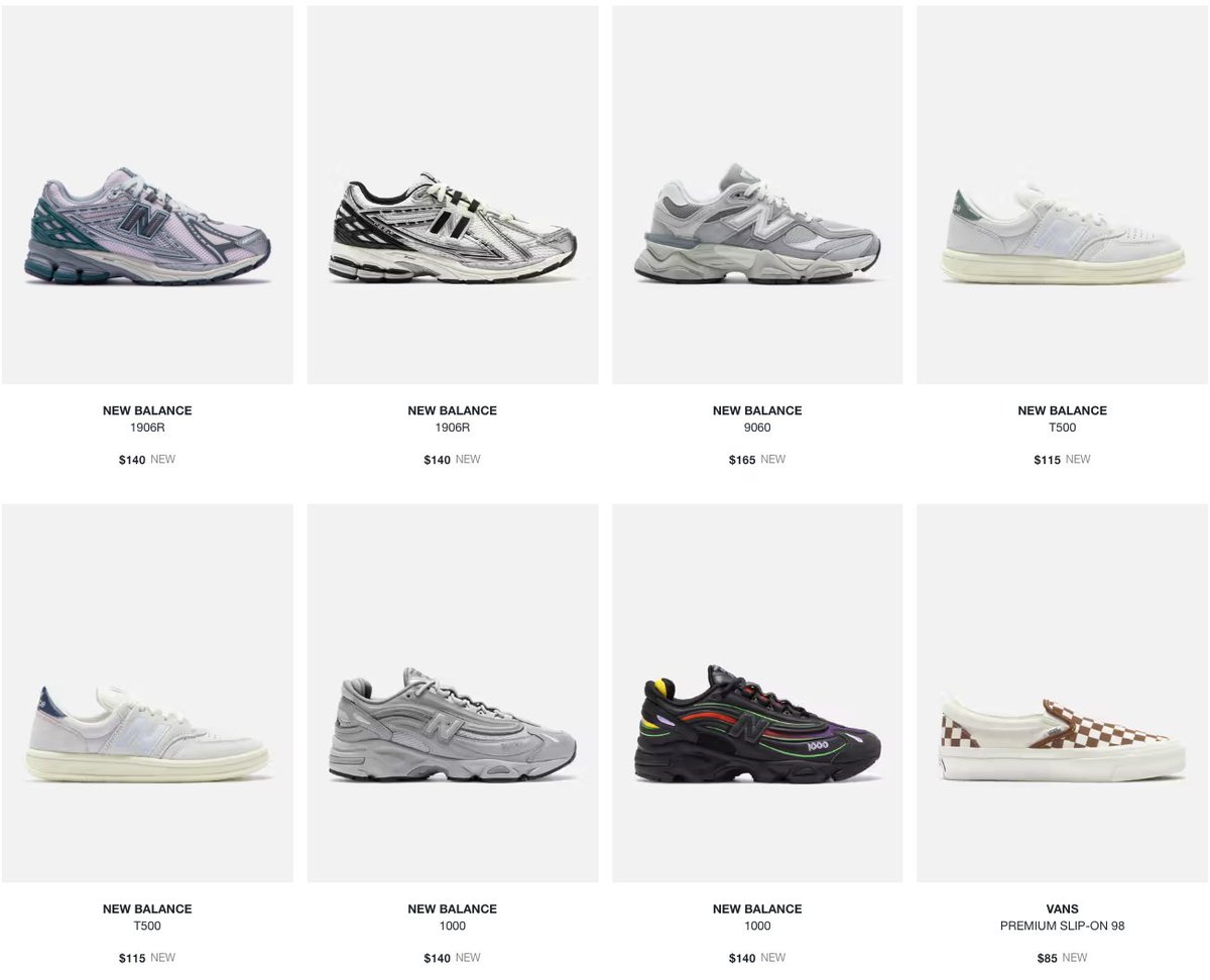 SOLELINKS's tweet photo. Ad: NEW New Balance styles dropped via HBX

Mens:https://t.co/BdKbB9g8Sm
Womens:https://t.co/ttmfeBMMiC https://t.co/wZn2guBwxq