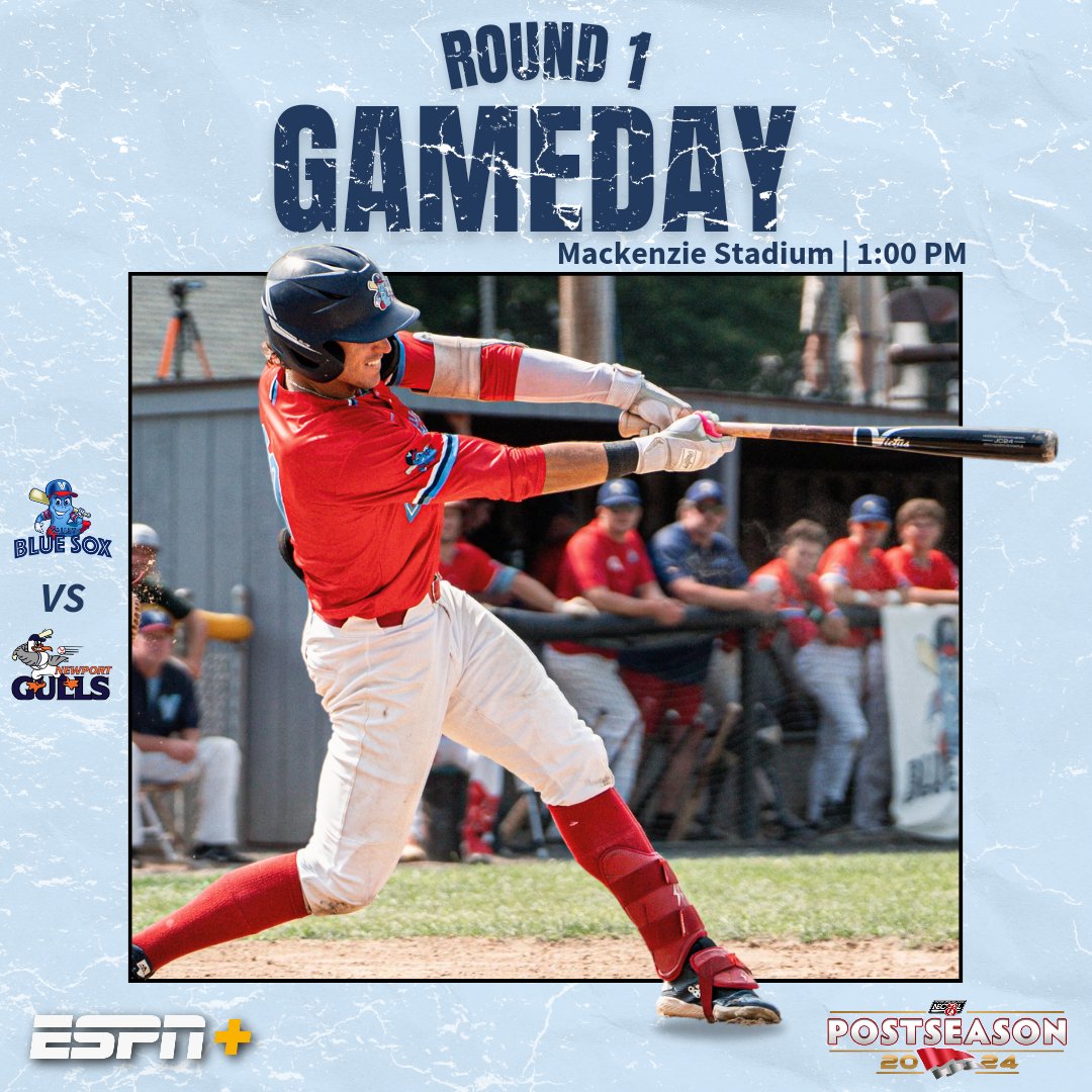 ValleyBlueSox's tweet image. GAME 2 @ MACKENZIE STADIUM AGAINST THE GULLS ⚾

🆚 @newportgulls
📍 Mackenzie Stadium | Holyoke, MA
🕡 1:00 PM
📺 espn.com

LETS GO BLUE SOX!
#packthemack