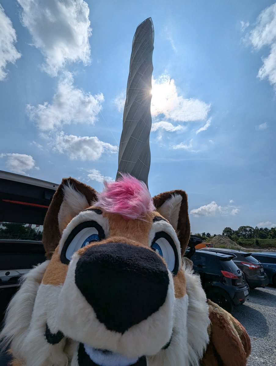 Look, I'm at tall tower! 👀