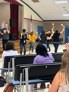 We are back to school learning and it was amazing!  Our wonderful administrators brought in Drum Cafe for us and they were spectacular!  We are SO excited to be back!