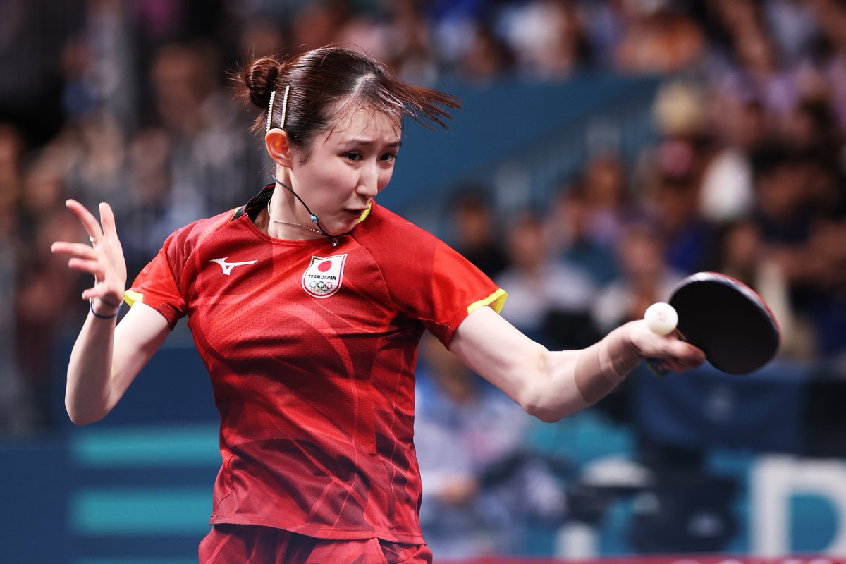 #パリ2024 卓球 女子シングルスで #銅メダル を獲得した早田ひな選手🏓

日本代表は東京2020の伊藤美誠選手に続き、女子シングルスで2大会連続のメダル獲得👏

早田ひな選手はオリンピック初出場での快挙です✨

#オリンピック #卓球 
<a href="/hayata_hina/">早田ひな</a> <a href="/jtta_official/">日本卓球協会</a>