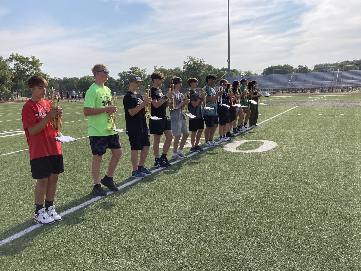 Days 3, 4 &amp; 5 of Band Camp were busy, productive &amp; fun! Lots of music and basics of marching were learned, stadium seating was practiced and and was had!
We also really enjoyed hearing from BOE member Barbara Walters and snacking on shaved ice from Icy Trail. It was a great week!