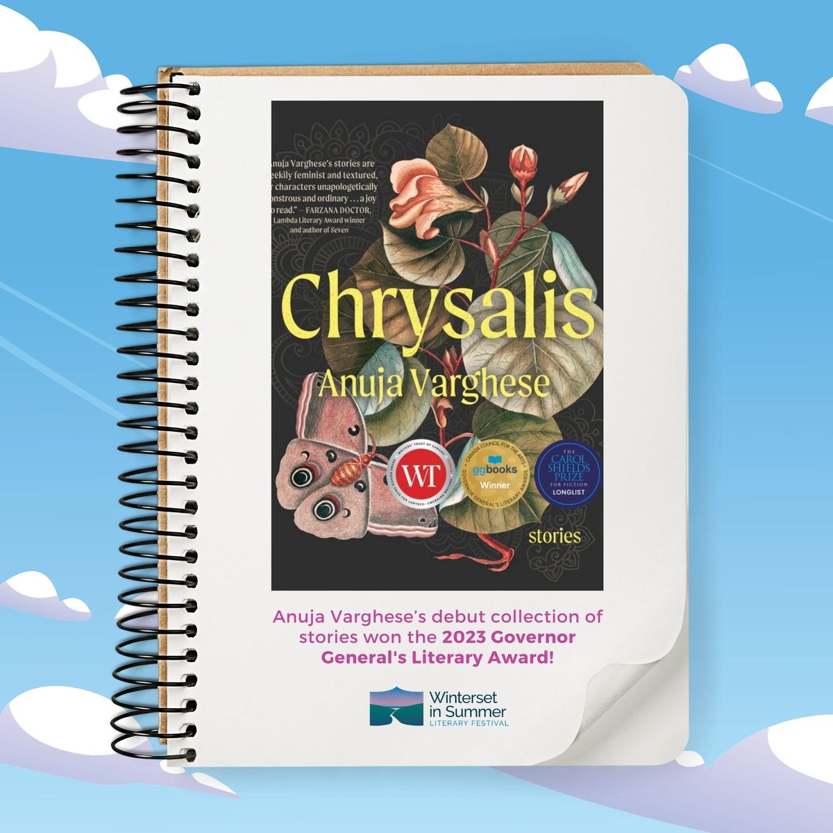 In Chrysalis, Anuja Varghese masterfully explores themes of growth, resilience, and self-discovery. It invites readers to embrace change and find beauty in their personal metamorphosis! #WintersetinSummer #Winterset2024 #NLArts #BookTwitter #ReadNL #Books