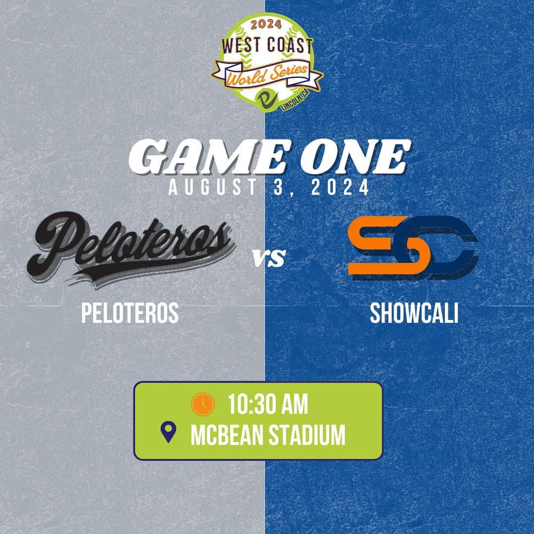 The West Coast World Series starts today! 

Game One: Peleteros 🆚 ShowCali
⏰10:30 AM
📍McBean Stadium 
📺 bit.ly/PottersStream
🎟️bit.ly/PottersTickets 

#PotterUp🦚