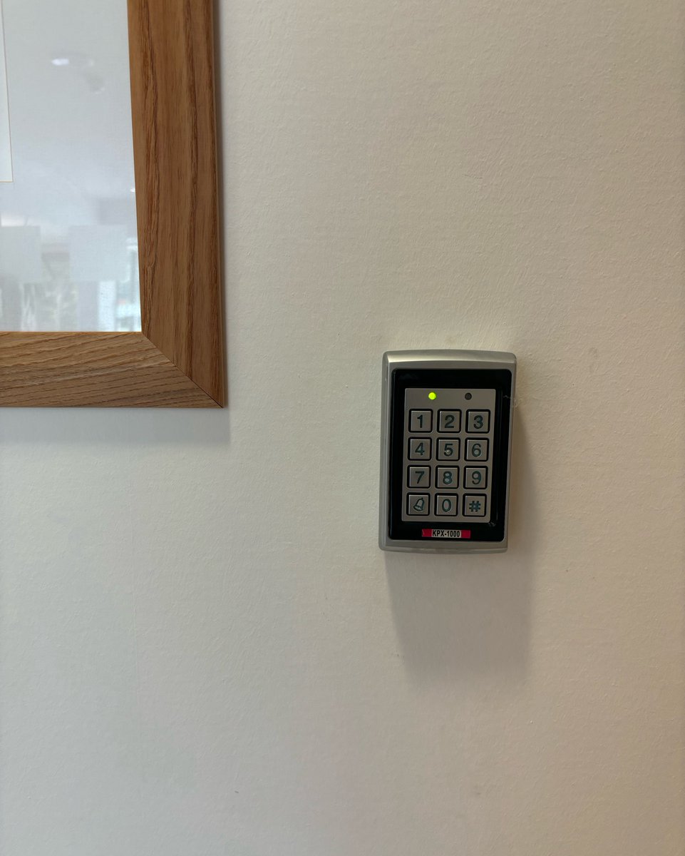 We supplied and installed this simple keypad door entry system which features RFID tags or coded entry to keep unwanted guests out!