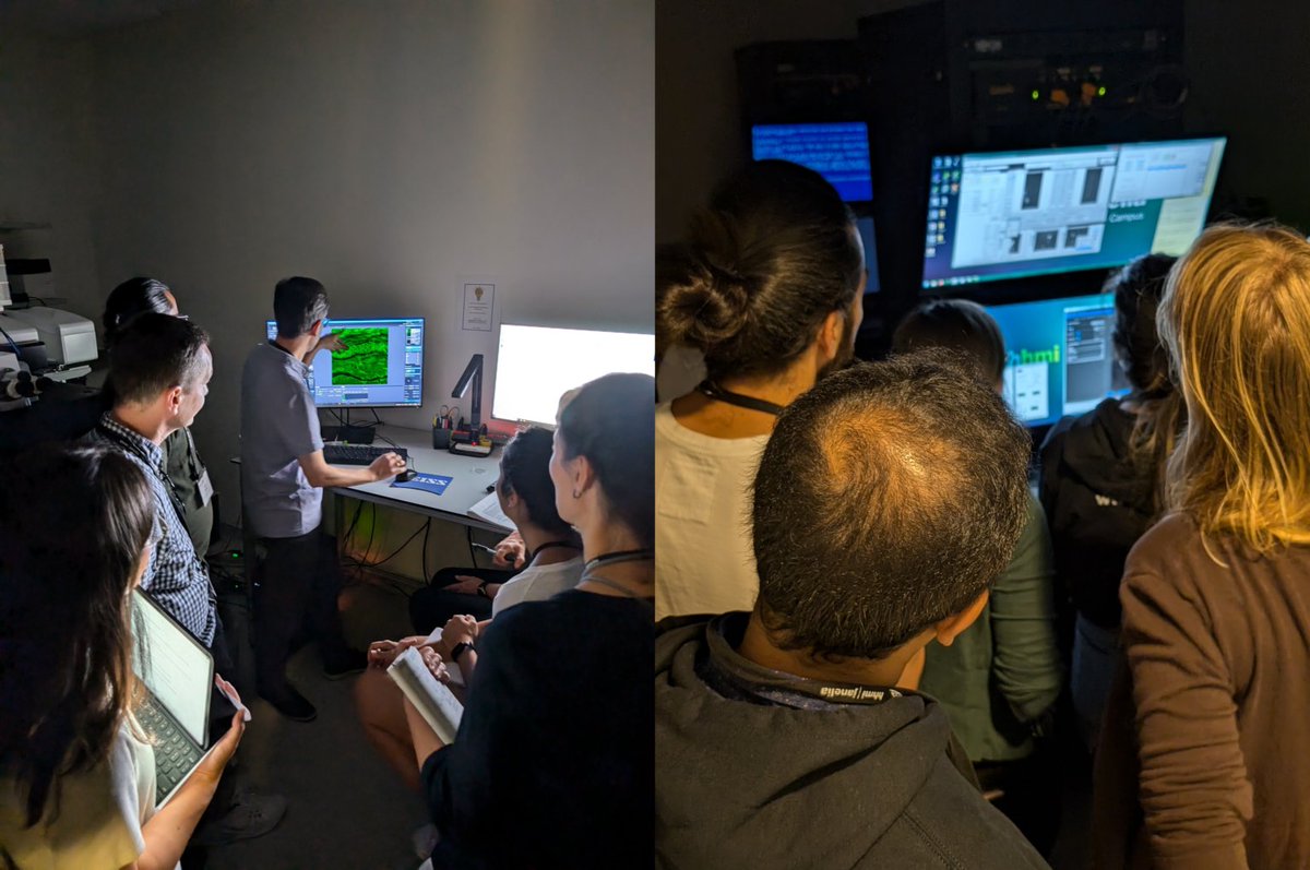 We've spent time this week talking about Expansion Microscopy sample prep.  Today #IALSJanelia participants get to finally image them!