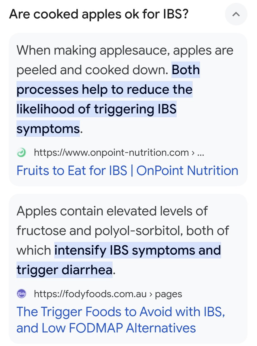 VintageBarbara's tweet image. Well that&apos;s clear as mud then. #ibs #Fodmap #lowfodmap 🍏🍎