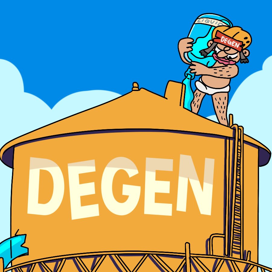I got in touch with our biggest whales and they all see the potential $DEGEN has! Smart money is HODLING! If whales are HODLING why are you JEETING for McDonald money?

Honestly RETARDED. You have an opportunity to make real profit here if you believe and work with us. 

We can