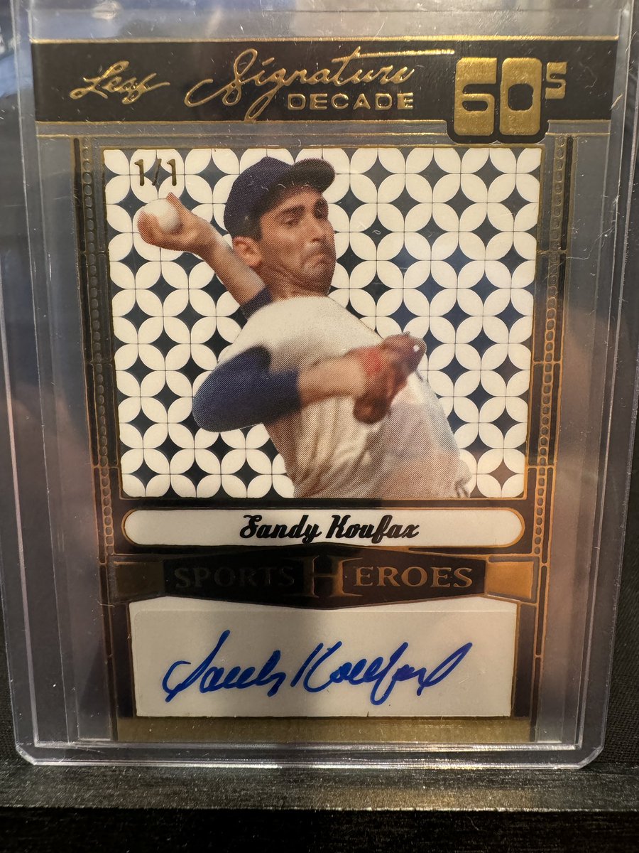 tylerstenton's tweet photo. @Leaf_Cards is this Sandy Koufax a legit card? If so…what’s it called. The back is different compared to similar cards. https://t.co/vMYkdZTGKv