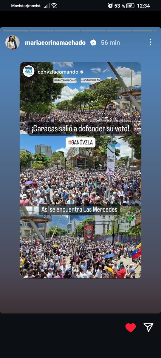 Sin necesidad de Violencia el pueblo marcha por la Libertad 🇻🇪