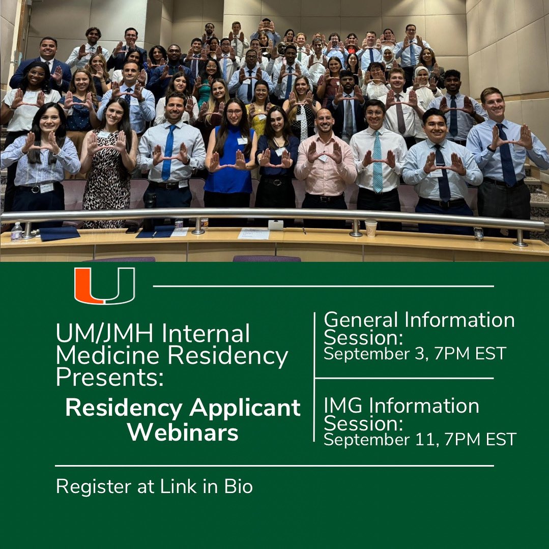 Mark your calendars for this year’s applicant webinars! 🗓️

💚 September 3, 7PM EST: General information session 

🧡 September 11, 7PM EST: International Graduate information session 

Register at: jmhmedicine.com/webinars