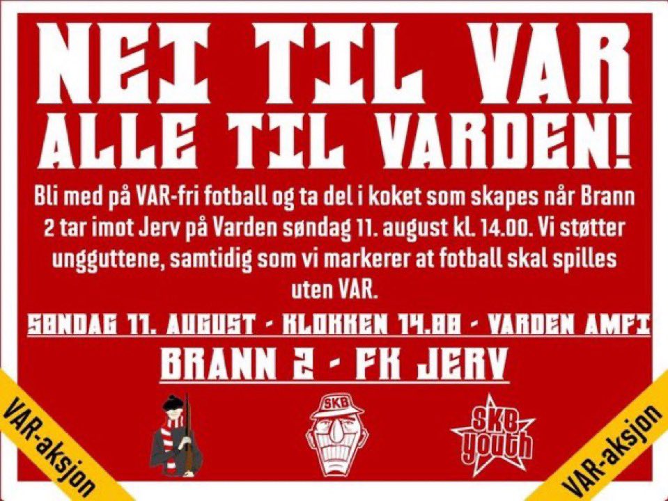 kollen1908's tweet image. Anti-VAR 
Pro-VARden!