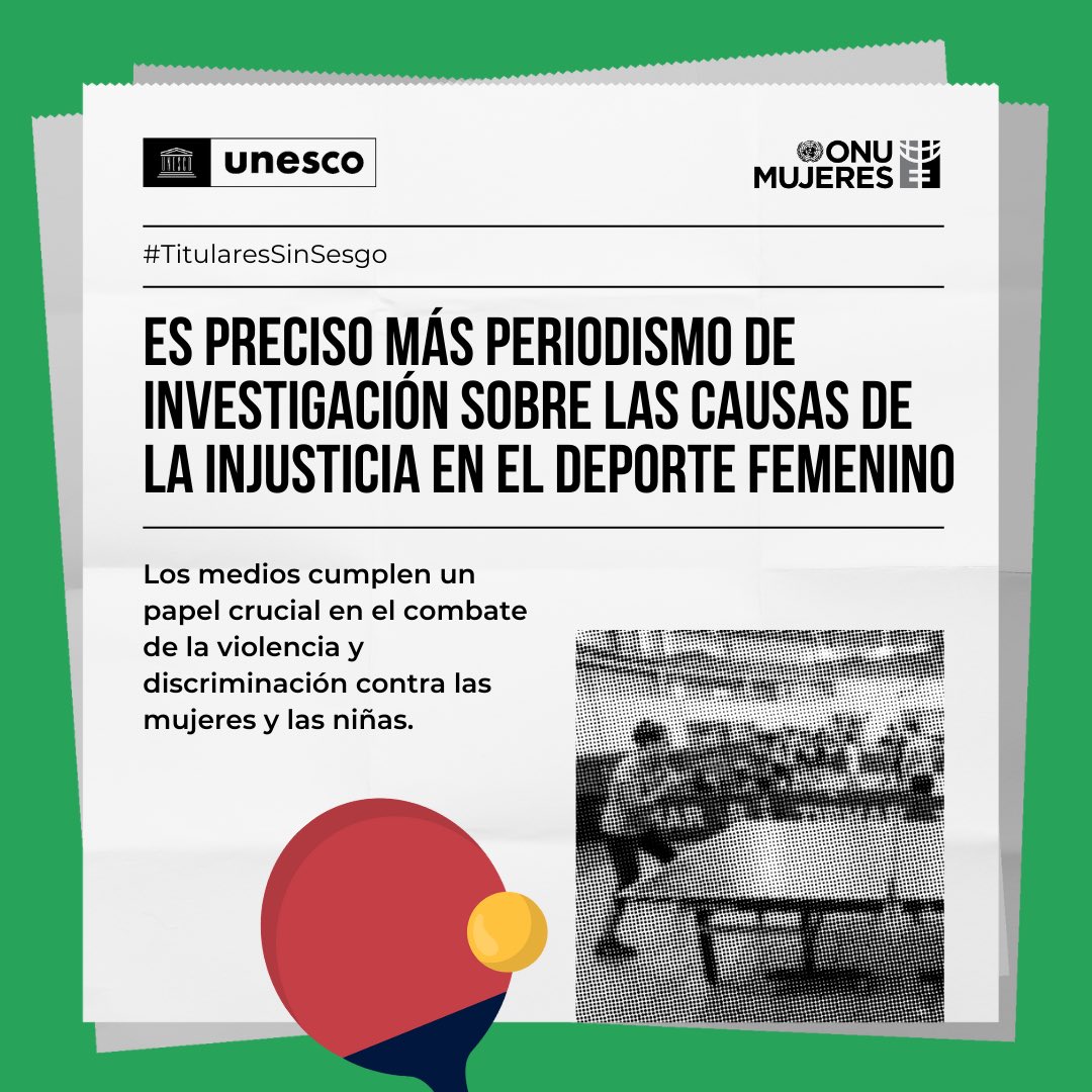 📰👉🏽Los medios de comunicación contribuyen al cambio garantizando que su cobertura mediática sobre las violencias contra las niñas y #MujeresEnDeporte sea respetuosa con las sobrevivientes.
Necesitamos #CambiarLasReglas del juego #París2024 #TitularesSinSesgo