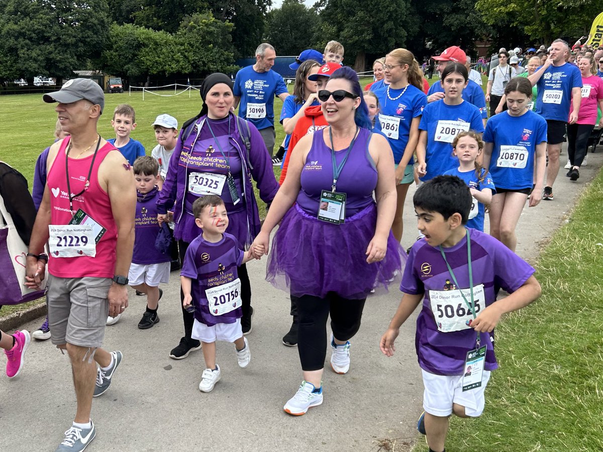 Leeds Children’s Transplant Team, donor families and supporters had a brilliant time at tonight’s @WHBTG Donor Run. Looking forward to the final day of The Games! #BritishTransplantGames