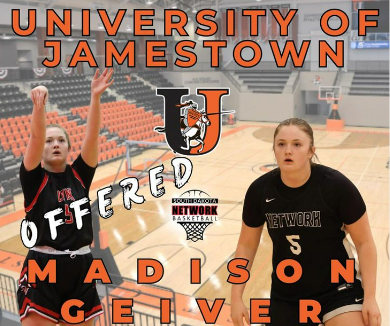 ScoutU college recruiting (@scouturecruit) on Twitter photo Congrats to 2025 #ScoutUbasketball prospect <a href="/MadisonGeiver/">Madison Geiver</a>, who received a scholarship offer from the Univ. of Jamestown!
ScoutU.com/MaddieGeiver Congrats to 2025 #ScoutUbasketball prospect <a href="/MadisonGeiver/">Madison Geiver</a>, who received a scholarship offer from the Univ. of Jamestown!
ScoutU.com/MaddieGeiver