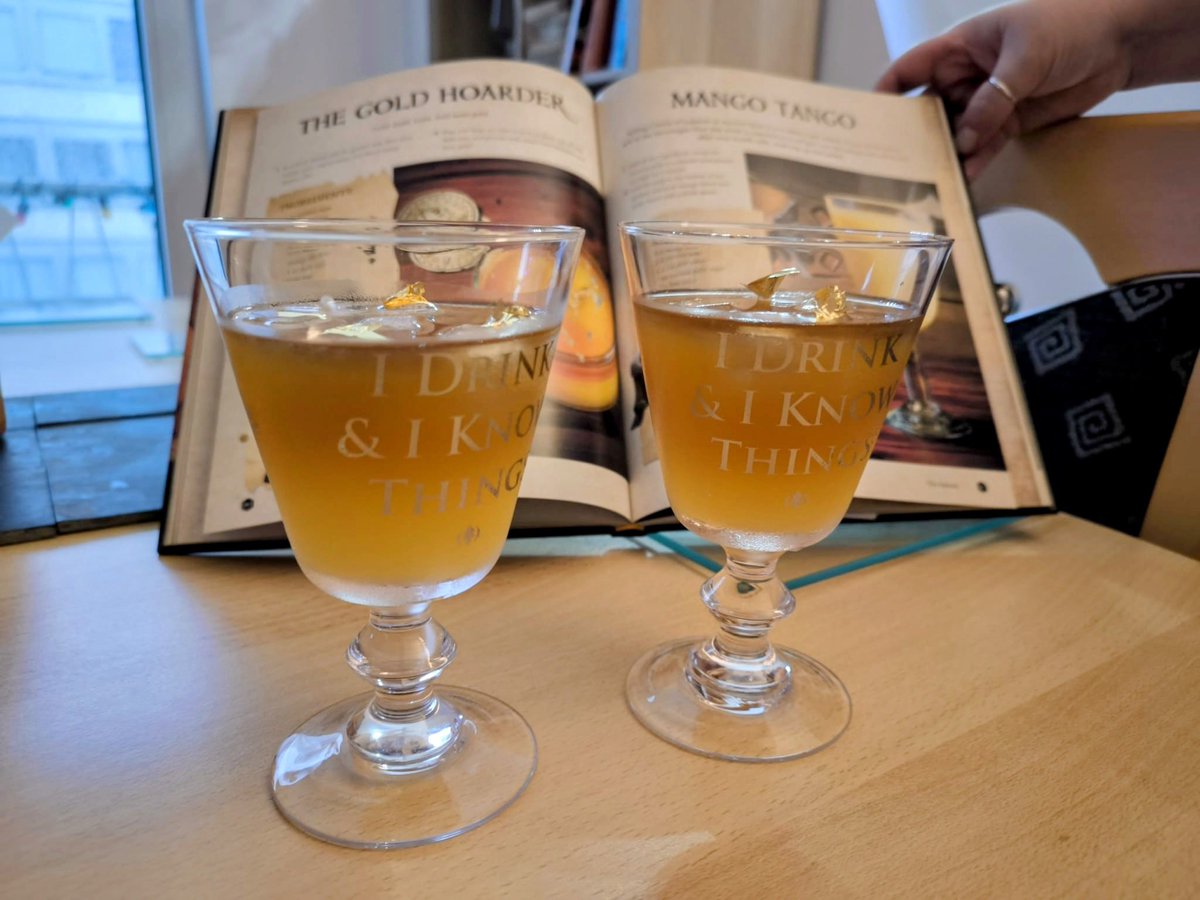 Knotty_Stitch's tweet photo. And now we’re onto Gold Hoarders. Every cocktail has been fantastic so far   Seriously, if you haven’t already got the #SeaOfThievesCookbook you’re missing out. @SeaOfThieves @Gato_Pub https://t.co/JeEVa80Th5