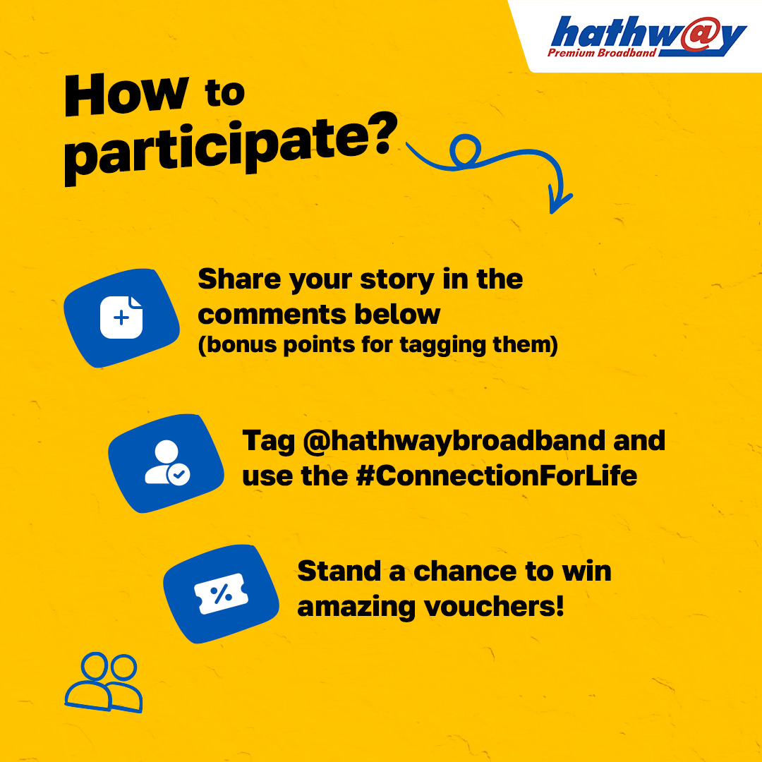 HathwayBrdband's tweet photo. Celebrate Friendship Day with us by sharing the special stories of digital friendships which became #ConnectionForLife ๐ Let's spread the love and joy of online friendships and win some amazing vouchers๐
#HappyFriendshipDay #Contest #ContestQuiz #ContestAlert #Hathway https://t.co/f1Lr9NaZyd