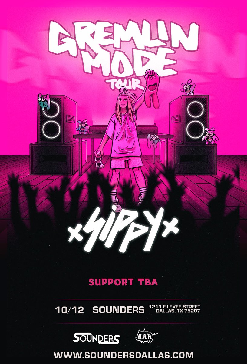 Dallas gremlins, unite! We are giving away one ticket to see @sippyau at @soundersdallas 🤠😈🐰🔊
The winner will be selected at random and the rules are simple 

Like &amp; RT
Must be following ➡️<a href="/realsippysquad/">Sippy Squad🐰😈</a>| @ham_promotions | @soundersdallas |

Winner will be picked on 9/1!