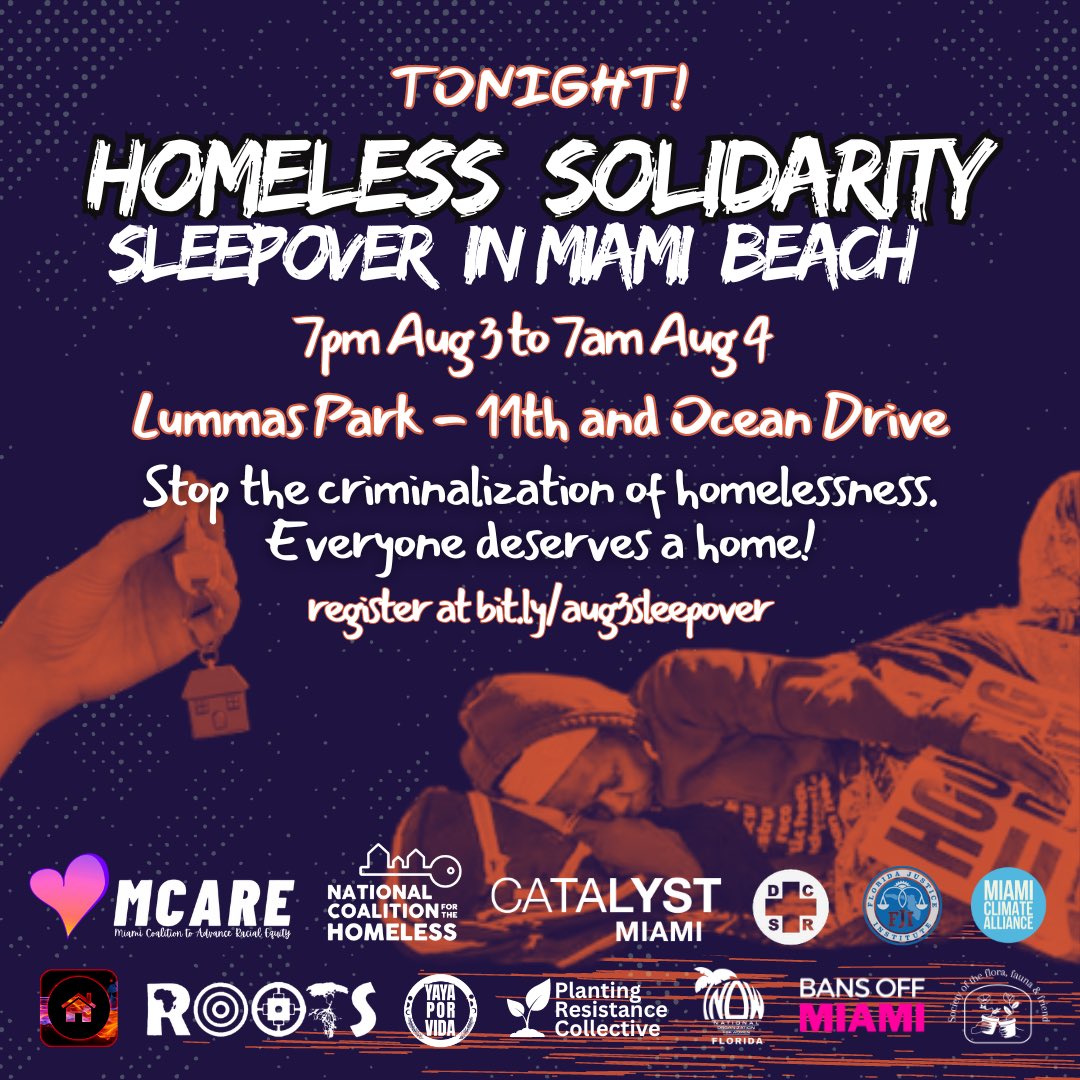 miaracialequity's tweet photo. LFG!!! We’re moving forward with our Homeless Solidarity Rally and Sleepover tonight as plannedn, it looks like there may be little to no rain! We are working to buy ponchos for everyone, but please bring an umbrella if you can and dress accordingly in case we do get any showers. https://t.co/QtH4KKFEVM