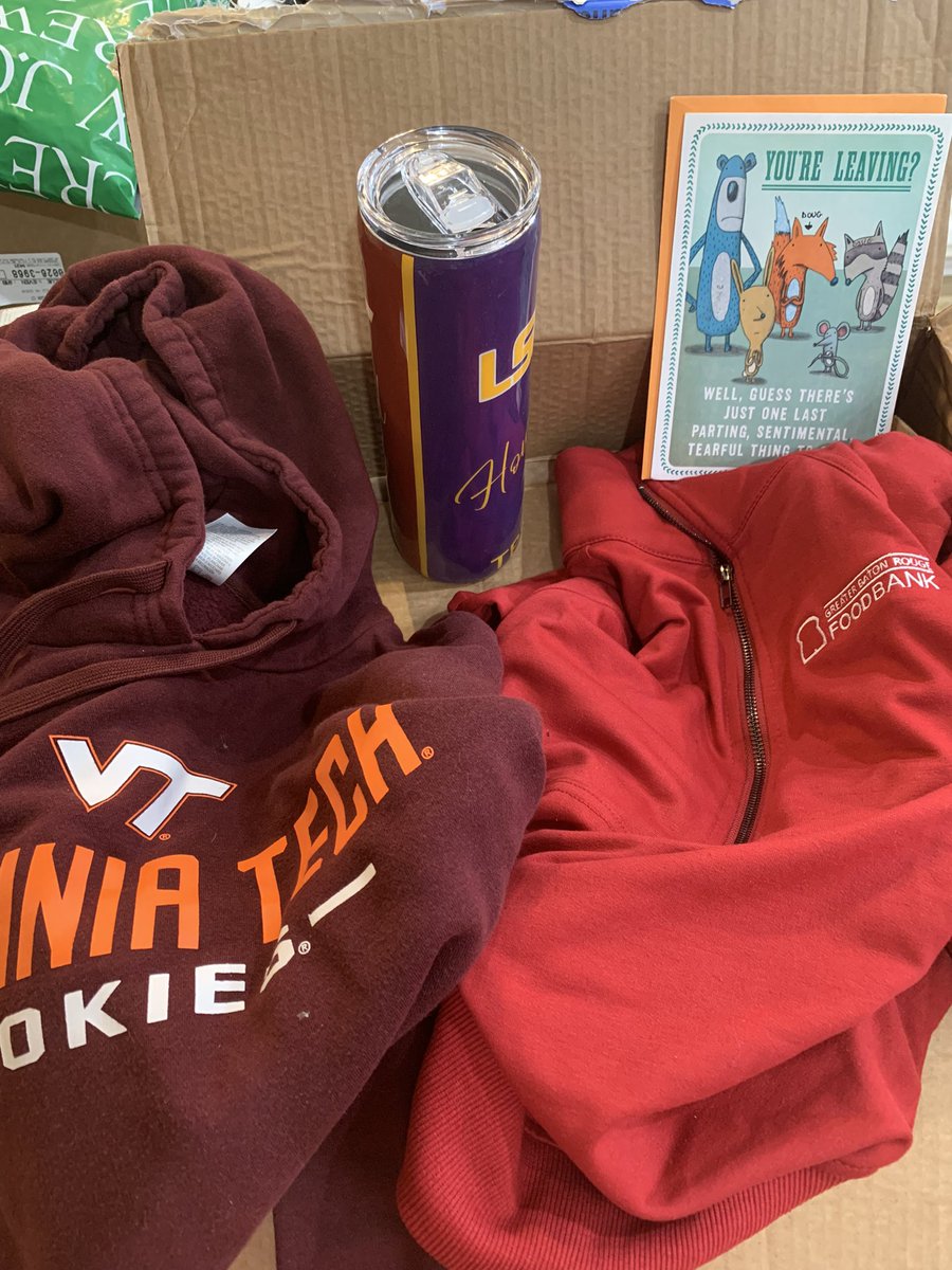 One of the things I miss the most about LA is my involvement in the community. Resigning as Chair of the <a href="/brfoodbank/">Greater Baton Rouge Food Bank</a> Board was tough, and this present in the mail from them makes me miss them more. They are some of the best people I know.