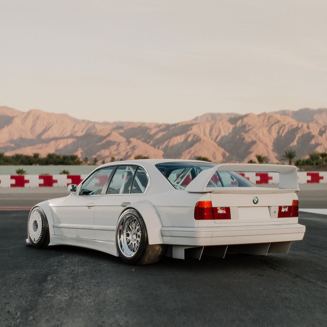 GermanCarScene's tweet photo. Khyzyl Saleem imagines a BMW E36 GTR-inspired version of the E34 M5 https://t.co/6syAB4Eo0E