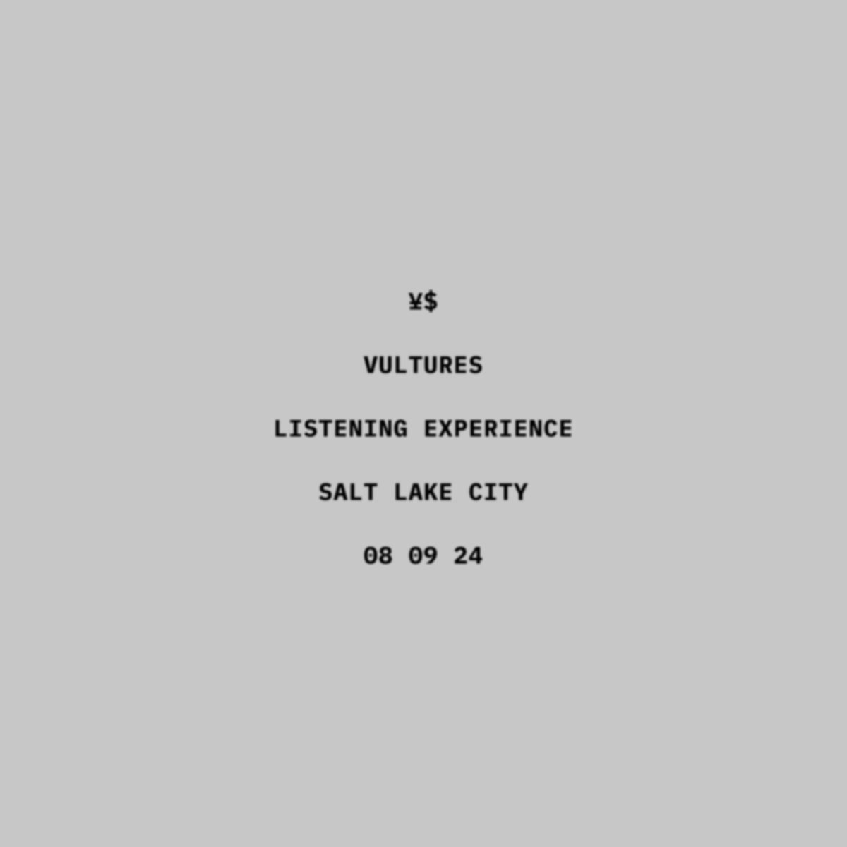 SelectSoundENT's tweet image. Just in! YE x Ty Dolla $ign - Vultures at Delta Center in SLC, UT this Friday!! Tickets go on sale today at 10:00 AM and will go extremely fast!

Tickets: seatgeek.com/ye-tickets/sal…