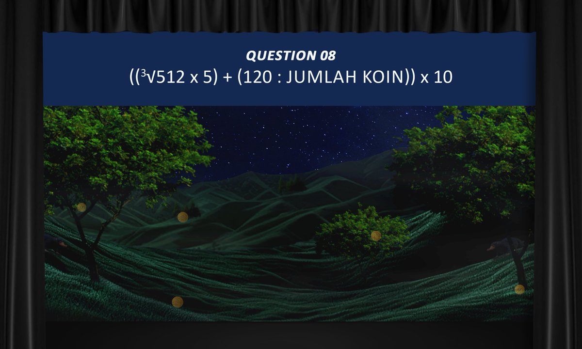 The1stChallenge's tweet photo. ㅤ
Koin-koin berhasil dikumpulkan. Namun, jumlah koin tersebut rupanya belum cukup untuk membuat papan berpindah keseimbangan.

(OOC: Batas menjawab Q8 hingga 21.16 UTC+7.)
ㅤ https://t.co/tNvKkaxkHs