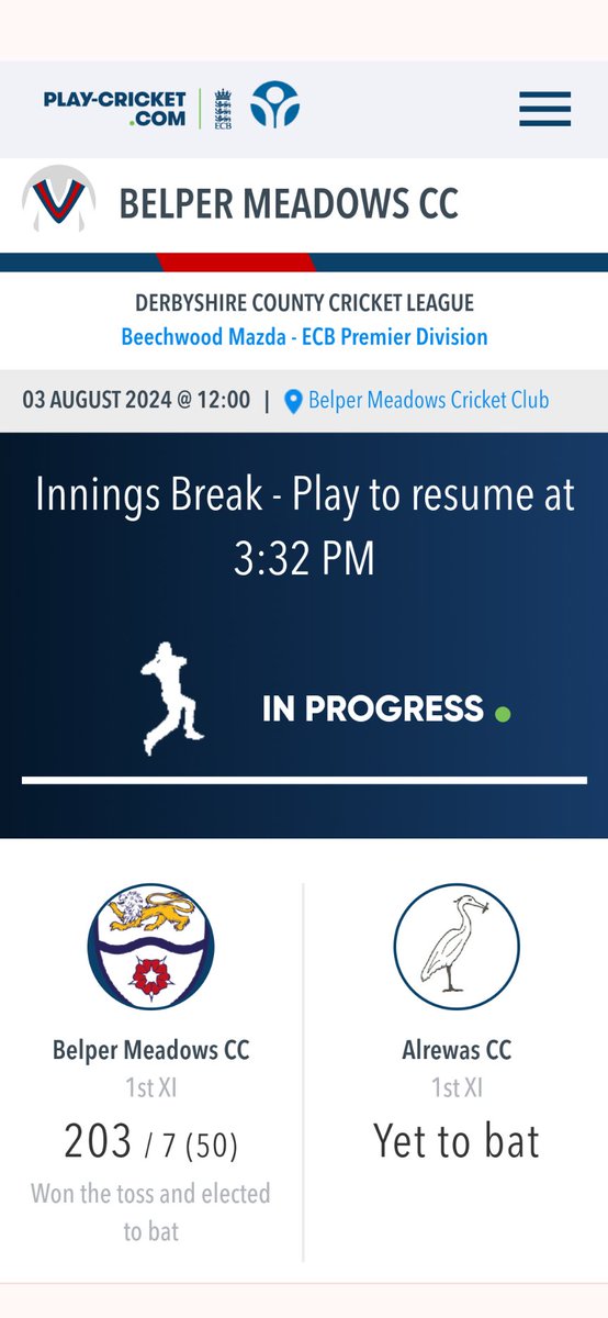 Belper Meadows CC tweet media