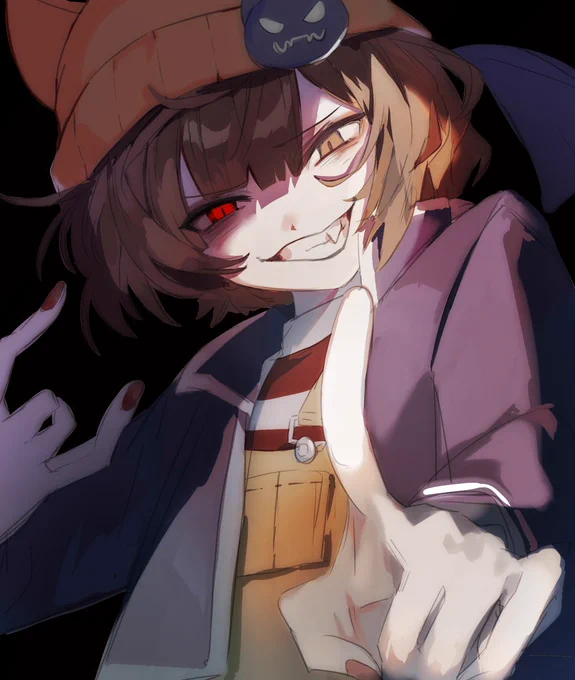 魔!
