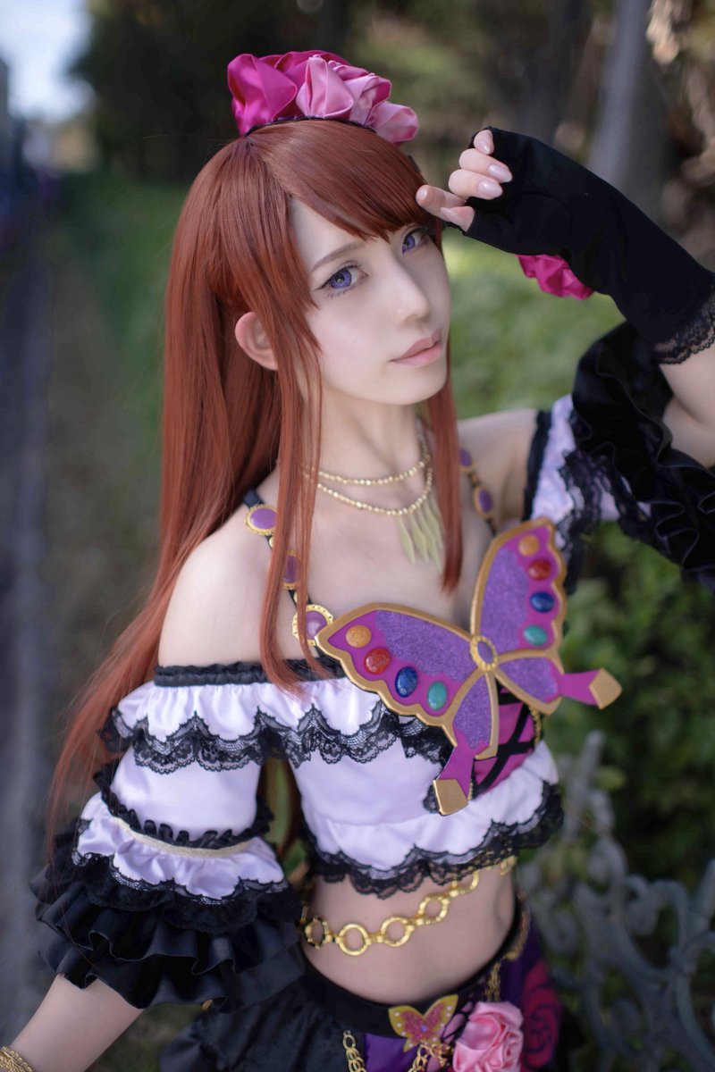 cosplay】 アイカツ／紫吹蘭 ローズボンボンコーデ🌹 📷 @ptrash3675