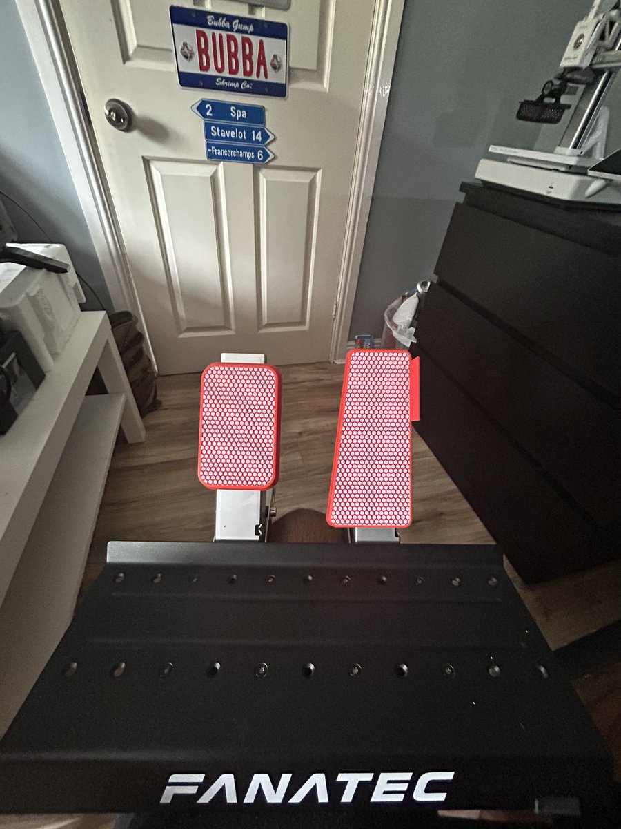 3D Printed Fanatec Pedals because cba paying 20 quid for some metal ones who wants one