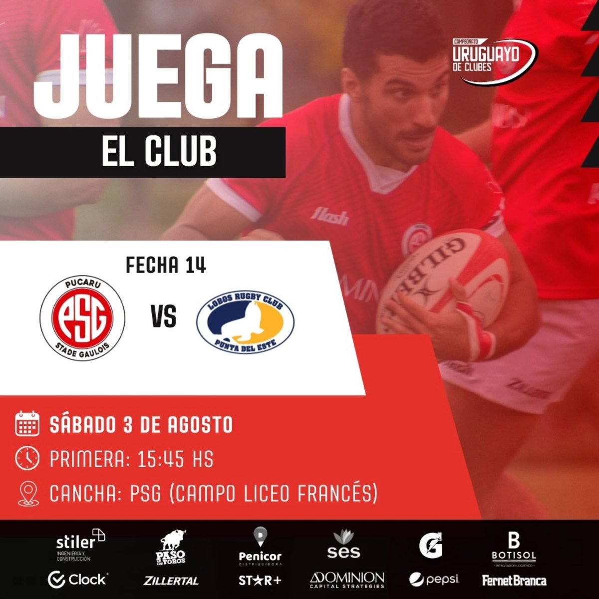 PSG_Rugby's tweet photo. Sábado con gusto a casa 🏡🏉

Primera:
🫱🏻‍🫲🏼 vs. @lobosclubpde - ⏰ 15:45 hs
Inter:
🫱🏻‍🫲🏼 vs. @trouvillerugby - ⏰ 14 hs

🏟️: Campo Liceo Francés 

¡Además, un domingo con toda la acción de Juveniles e infantiles en PSG 🔴⚪🔴! https://t.co/ktyazTYPfx